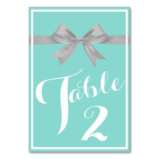 Numéro De Table Une Touche D'Argent Douche Bridal Centerpiece Part (Par défaut)