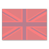 Numéro De Table Union Jack rouge (Dos)