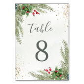 Numéro De Table Vacances d'hiver Vacances Botanique (Par défaut)