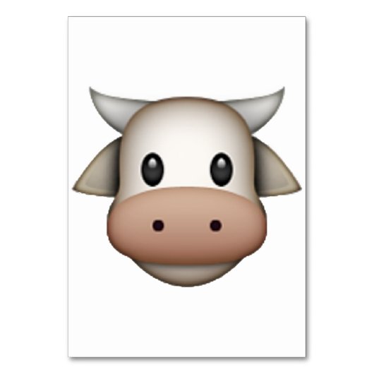 Numéro De Table Vache - Emoji (Par défaut)