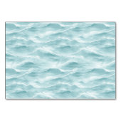 Numéro De Table Vague Turquoise Sereine (Dos)