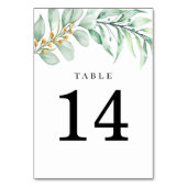 Numéro De Table Végétation romantique Feuillage Eucalyptus Mariage (Par défaut)