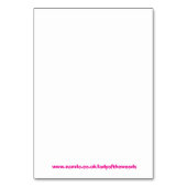 Numéro De Table ventilateur arc-en-ciel (Dos)