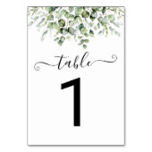 Numéro de table verdure (Dos)