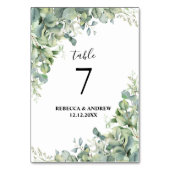 Numéro De Table Verdure Eucalyptus (Par défaut)