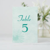 Numéro de table vert menthe doux (Debout devant)