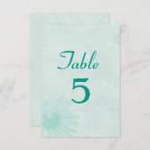 Numéro de table vert menthe doux (Devant / Derrière)