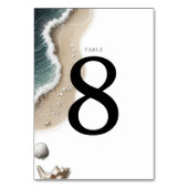 Numéro De Table Vibe de plage (Dos)