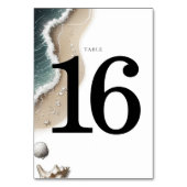 Numéro De Table Vibe de plage (Dos)