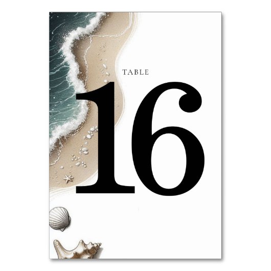 Numéro De Table Vibe de plage (Par défaut)