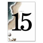 Numéro De Table Vibe de plage (Dos)