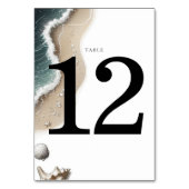 Numéro De Table Vibe de plage (Dos)