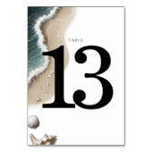 Numéro De Table Vibe de plage (Dos)