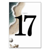 Numéro De Table Vibe de plage (Dos)