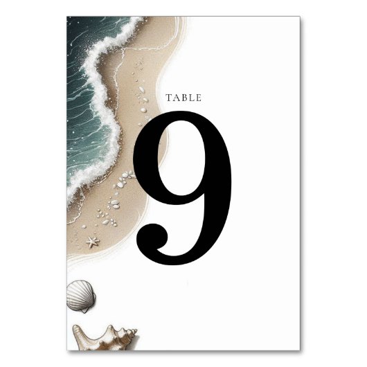 Numéro De Table Vibe de plage (Par défaut)
