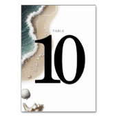 Numéro De Table Vibe de plage (Dos)