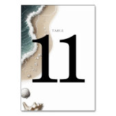 Numéro De Table Vibe de plage (Dos)
