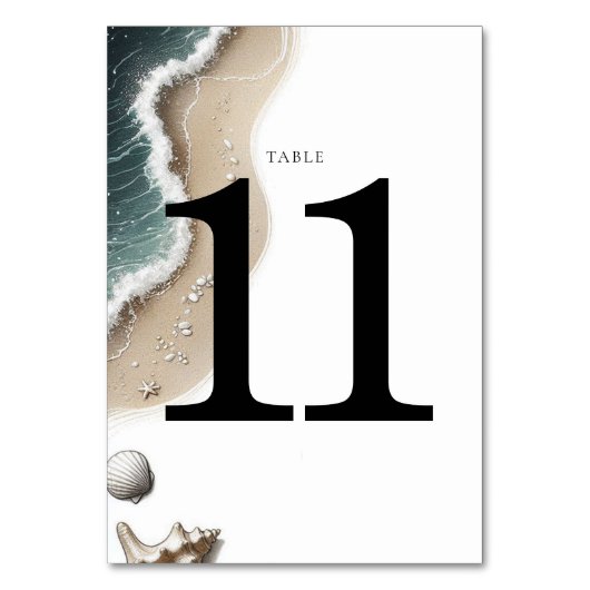 Numéro De Table Vibe de plage (Par défaut)