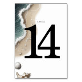 Numéro De Table Vibe de plage (Dos)