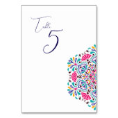 Numéro De Table Vibrant Mexican Fiesta Style Rainbow Wedding (Par défaut)