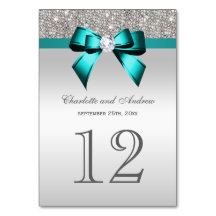 Vibrant Turquoise Bleu Faux Diamond Bow Séquins d'
