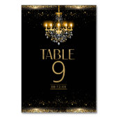 Numéro De Table Vieux Hollywood Lustre en Glam Sweet 16 ID1108 (Par défaut)