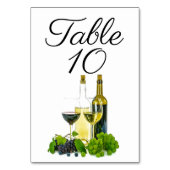 Numéro de table vin rouge ou blanc (Par défaut)