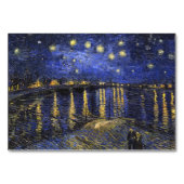 Numéro De Table Vincent Van Gogh Starry Night Over The Rhone (Devant)
