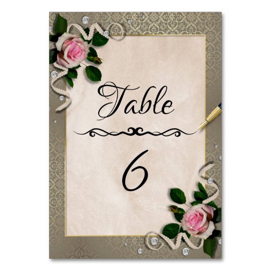 Numéro De Table Vintage (Par défaut)