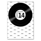 Numéro De Table Vinyl Record Monogramme Motif Blanc (Par défaut)