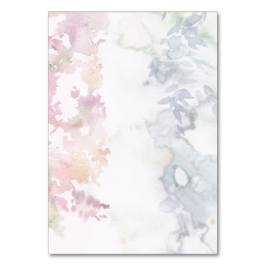 Numéro De Table Violet rose Fleur sauvage vif Jaune (Dos)