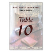 Numéro De Table Violon sur Credenza Enregistrer la date (Dos)