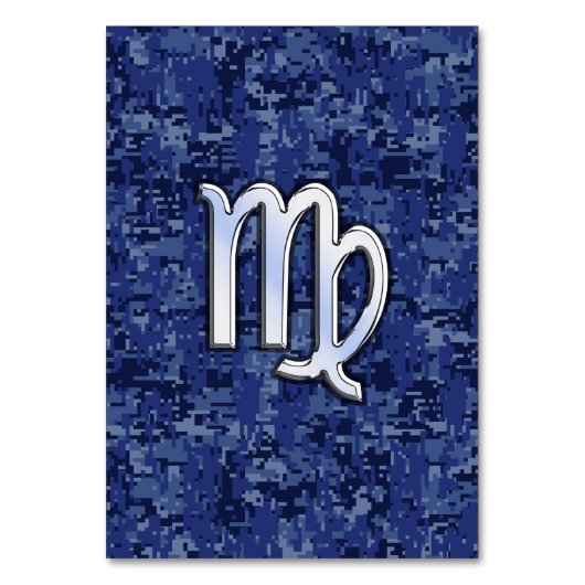 Numéro De Table Virgo Zodiac Connexion Navy Camo numérique bleu (Par défaut)