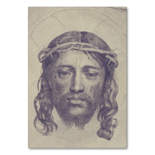 Numéro De Table Visage du Christ sur le Voile de Saint-Veronica (Par défaut)