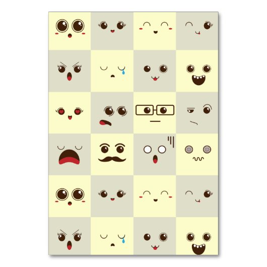 Numéro De Table Visage mignon (Par défaut)