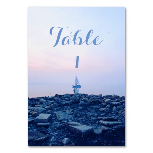 Numéro De Table Voile (Dos)