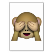 Numéro De Table Voir No Evil Monkey - Emoji (Par défaut)