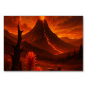 Numéro De Table Volcano Fury - Bold Nature Art (Dos)
