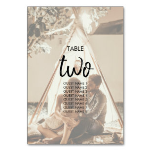 Numéro De Table Vos Propres Photos Faded Mariage Guest Names