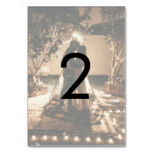 Numéro De Table Vos propres photos Mariage passé (Dos)