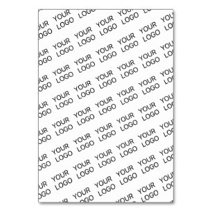 Numéro De Table Votre logo simple motif diagonal répétitif