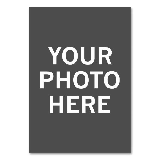 Numéro De Table Votre photo ici (Dos)