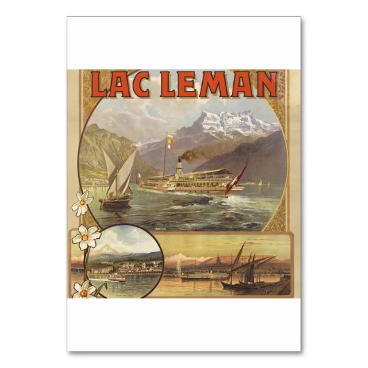 Numéro De Table Voyage au Lac Léman (Par défaut)