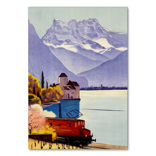 Numéro De Table Voyage au Lac Léman (Par défaut)