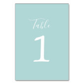 Numéro De Table Vrai Simplicité 1 Mariage Ocean Mist Numéro de tab (Par défaut)