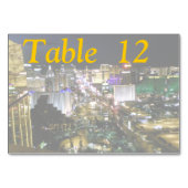 Numéro De Table Vue aérienne du boulevard Las Vegas (Devant)