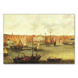 Numéro De Table Vue de Dordrecht du Nord par Adam Willaerts