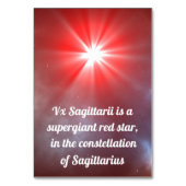 Numéro De Table VX Sagittarii (Dos)