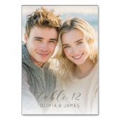 Numéro De Table Warm Beige Romantic Photo (Par défaut)