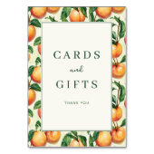 Numéro De Table Warm Peach Illustration Border (Dos)